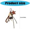 Elegant Star Keychain Bag Charm Practical Metal Key Holder Bags Pendant Stylish Purse Accessory For Women