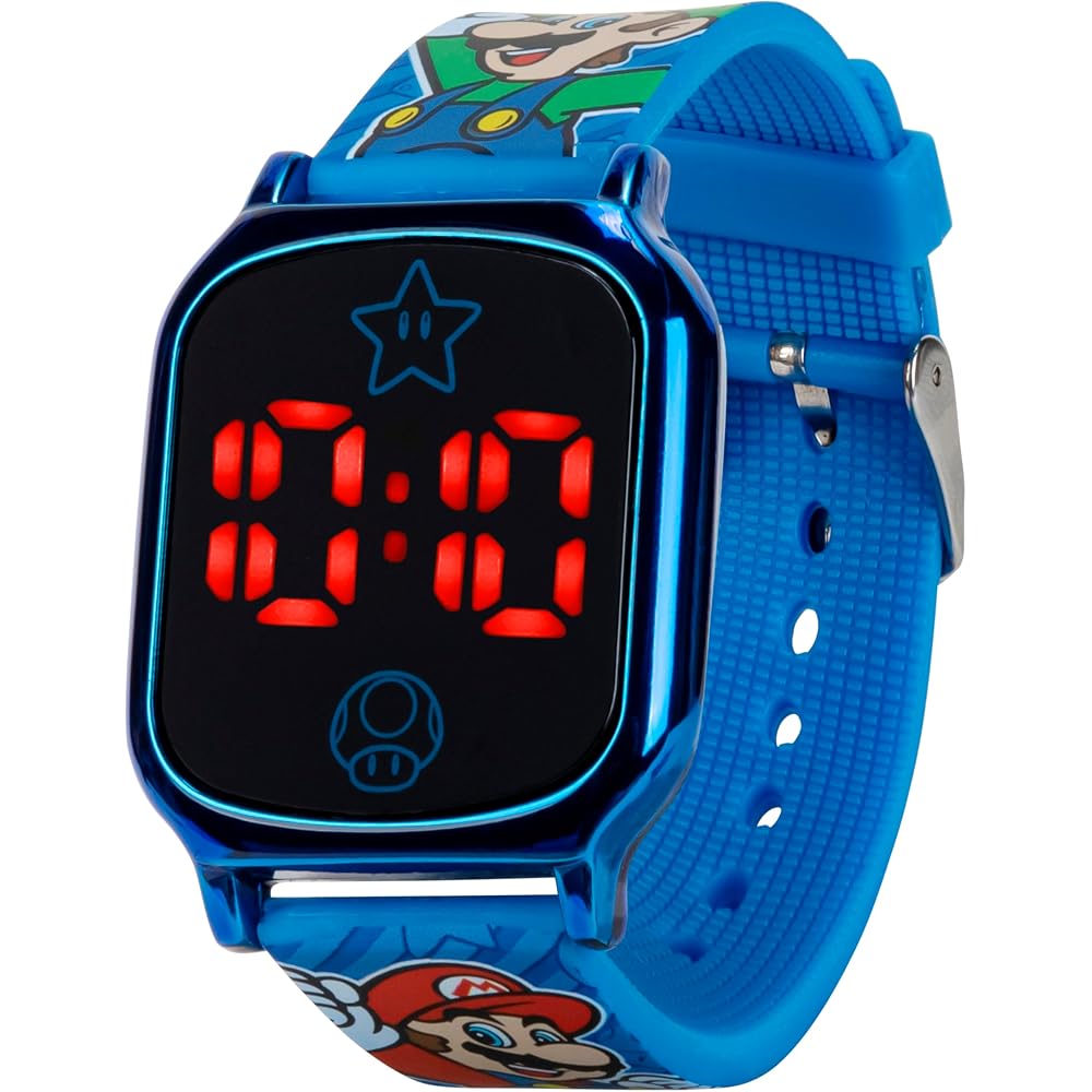 [Accutime Corp.] ACCUTIME Super Mario Digital Quartz Watch GSM4097AZ Blue