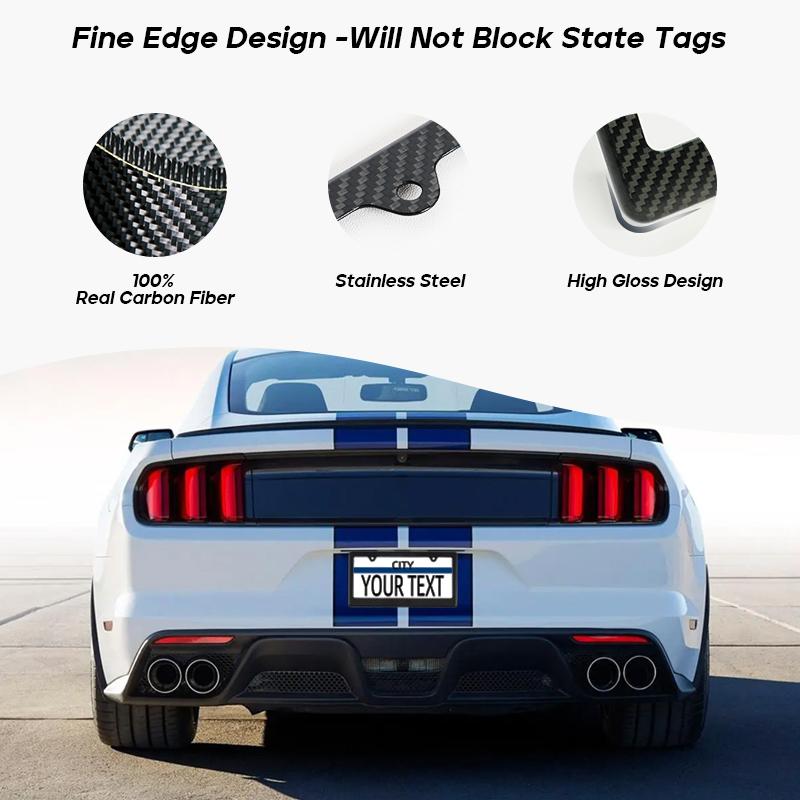 Universal US Standard Size Carbon Fiber Car License Plate Frame Cover Holder 16*32CM License Plate Frame Protection Parts License Plate Covers Frames