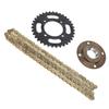 Sada řetězového kola 420 Ocelový řetěz 96 článků Zadní řetězové kolo 35T Sada volnoběžky bez zubů pro DIY kola