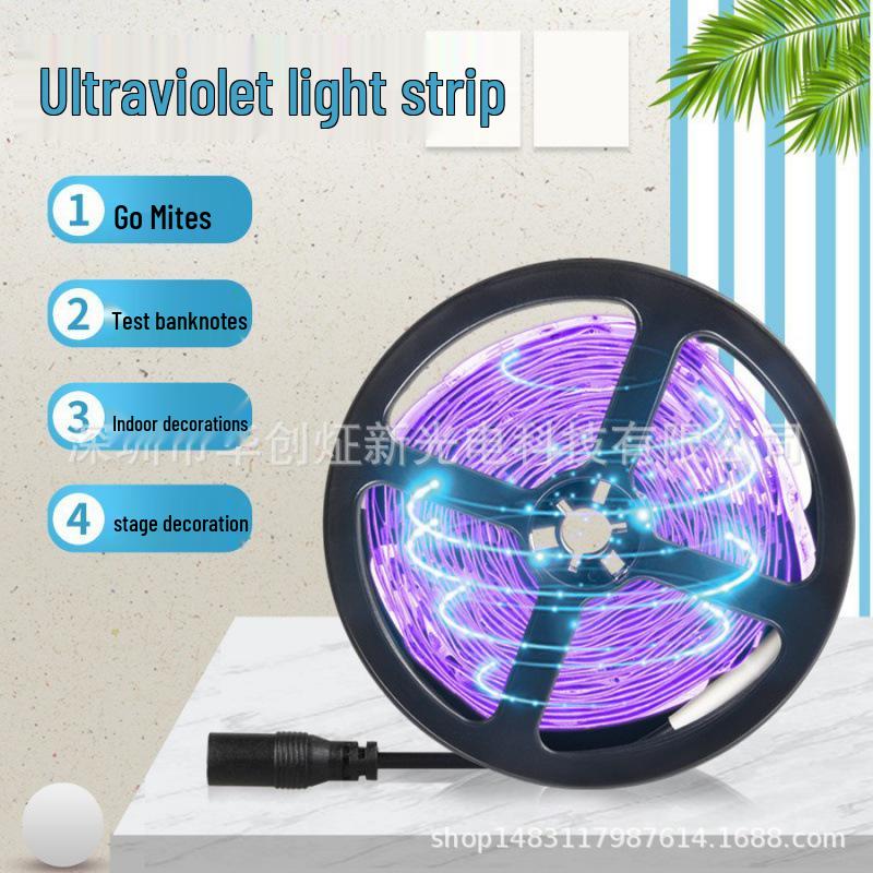 UV Sterilization Purple LED Strip Light - 8MM, 60 LEDs per Meter for Mosquito Attraction