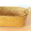 Rustic Woven Rattan Fruit & Snack Organizer Basket