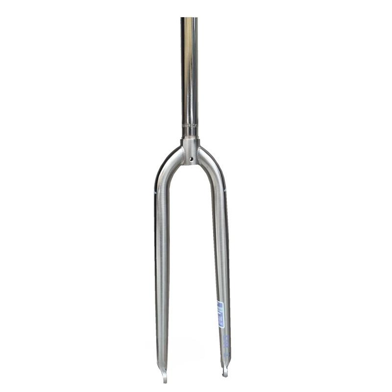 Kro DR Cly Steel Hard Fork 26 Inch Titanium Color Brued Mountain Bike Fork Durable Metal Mountain Bike Parts