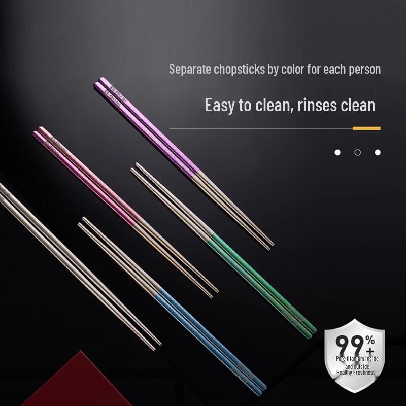 FUGURNG BESTJOY Pure Titanium Chopsticks Set