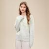 Betu Women's 3D Floral Jacquard Knit Sweater