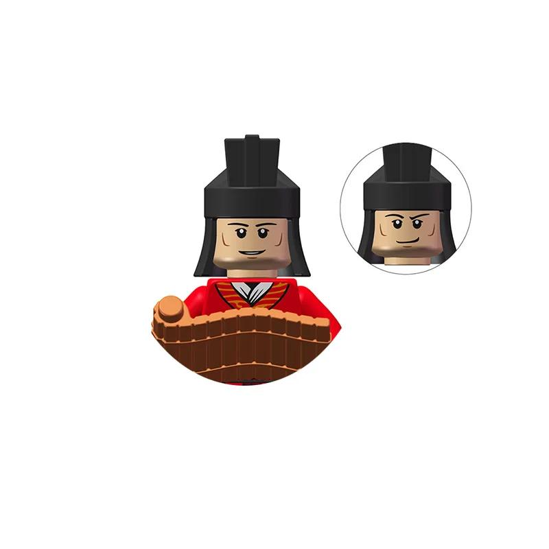 Kids Toys Chinese Ancient Historical Figures Military Soldiers Imperial Guard Military Commanders Model Building Blocks Gifts