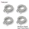 14/18K Gold Plated Brass Pendant Bail Clasps,Inlaid Zircon Pendant Bail Connector For DIY Bracelet Necklace Making Accessories