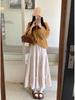 Corduroy Girly Style Long Slimming Cake Skirt - Autumn/Winter Collection