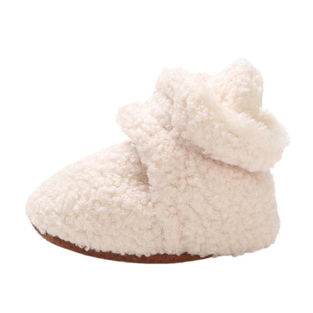 Baby Soft Walking Shoes for 0-1 Year Old, Plush Casual Shoes