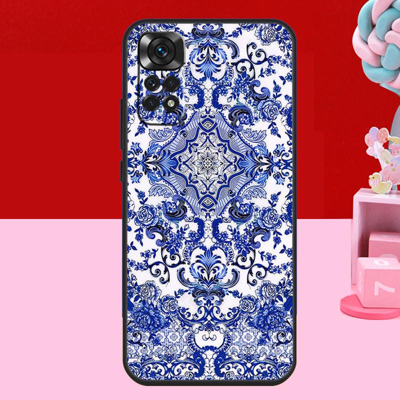 Blue and White Porcelain Case For Xiaomi Redmi Note 14 13 12 11 10 15 Pro Plus Redmi 15 C 10C 12C 13C 14C Soft Cover