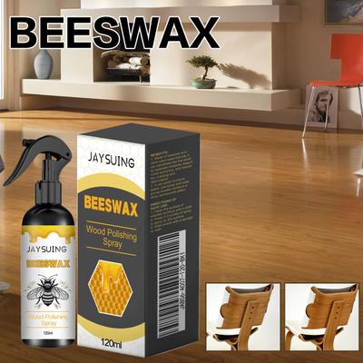 Beeswax Wood Polishing Spray Wood Care Wax Solid Wood Furniture Polishing Seasoning Beeswax Polisher Waterproof Furniture Care Maintenance Beeswax
