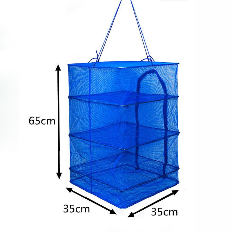 

Foldable Multilayer Fishing Net Rack, Hanging Vegetable Fish Dishes Dryer, Storage Rack Hanger, Household Fish Net Organizer