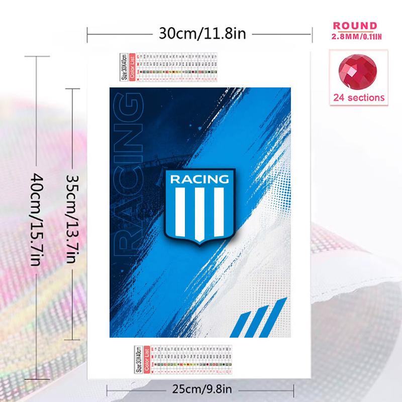 Racing Club 100% Round Full Drill 5D DIY Diamond Painting Embroidery Cross Stitch Rhinestone Décor