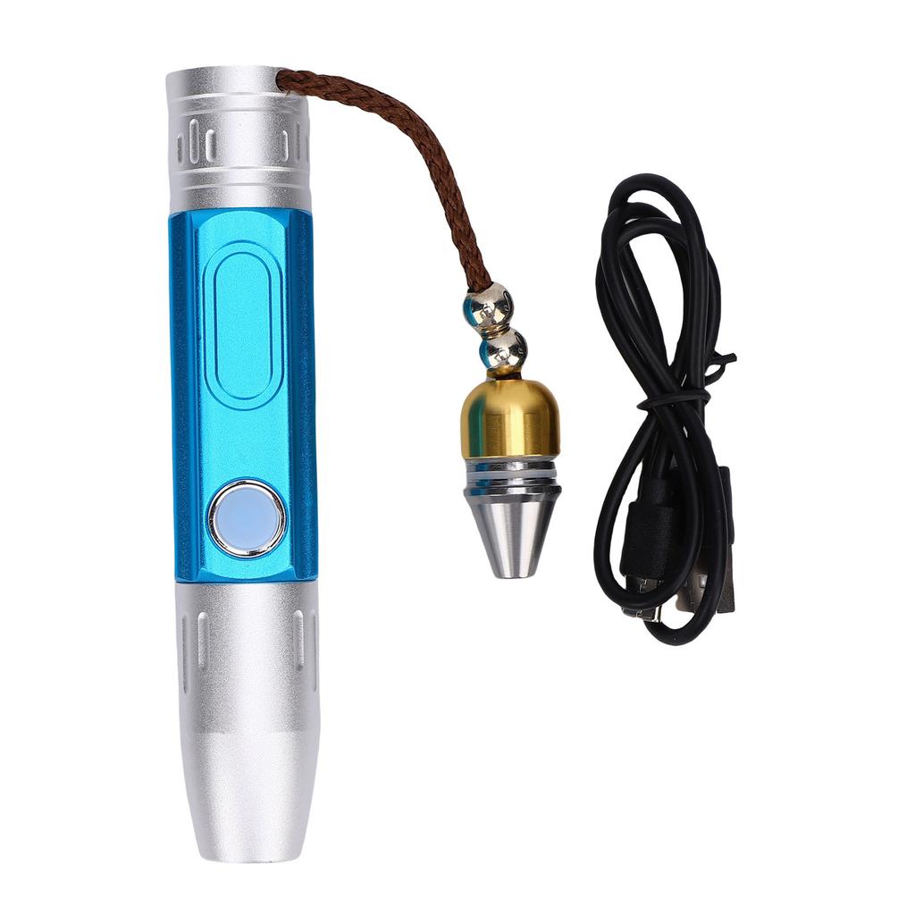 Jewelry Appraisal Lamp 3 Colors Light Aluminum Alloy Rechargeable Flashlight for Jadestone Identification