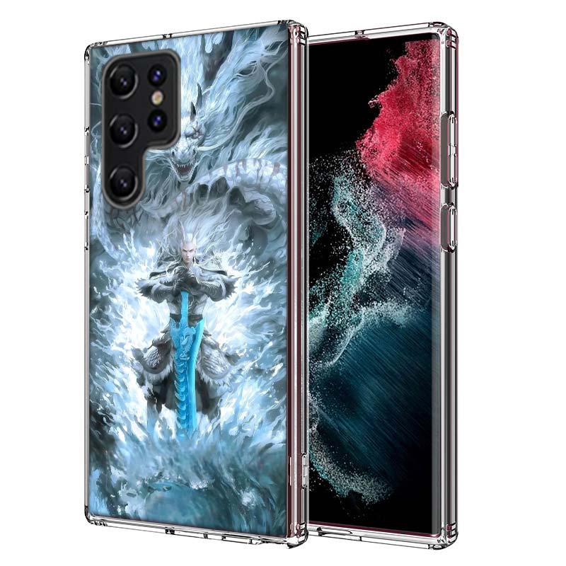 N-Nezha Anime Movie Capa Phone Case For Samsung S26 Ultra S25 Edge Galaxy S23 S21 S20 S24 FE S22 S10 Plus Cover Clear TPU Shell