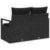 Garden Sofa with Cushions 120 x 62 x 69 cm Poly Rattan