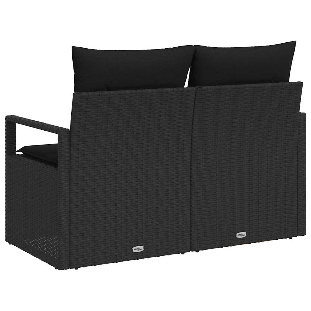Garden Sofa with Cushions 120 x 62 x 69 cm Poly Rattan