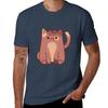 Pancake Cat Tshirt Minimalist Plain Crew Neck Tshirt