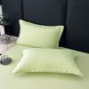 2pcs Pillowcase Decorative Cushion Cover Envelope Style White Gray Khaki Solid Color Home Body Pillow Case 48X74cm