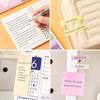 All-in-One Sticky Notes Organizer Soft Coil Refillable Binder Adhesive Index Tabs Ruled Filler Paper Ins Style Design Stationery