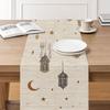 Ramadan Star And Moon Lantern Table Runner Star Moon Lantern Printed Table Flag  Party Decor Happy Ramadan To Muhammad 180x35cm