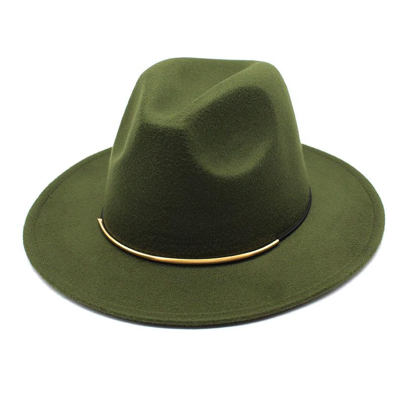 Retro Ladies Jazz Hat, British Versatile Simple Wool Hat Jazz Hat