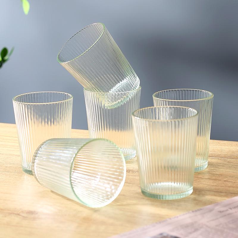 Japanese-Style Hammered Heat-Resistant Glass: Creative Water, Beer, and Tea Cup Set