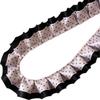 2M Pleated Ribbon Trim Ruffle Trim Collar Cuff Trim Lolita Dress Ribbon Needlework Crafts DIY Double Layer Lace Ribbon