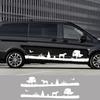 2 Stück Autoaufkleber Für Mercedes Benz Vito V-Klasse Viano W447 WV639 W638 Wohnmobil Grafiken Vinyl-Aufkleber Auto-Tuning-Zubehör
