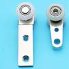 2Pcs with Two Plastic Wheels Sliding Door Pulleys  for Wardrobe Cupboard Window Cabinet