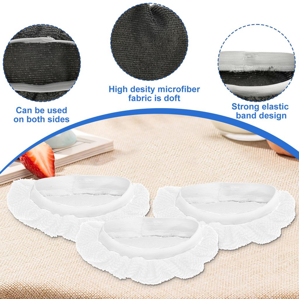 16PCS Washable Steam Mop Pads Versatile Reusable Steam Cloth Accessories High Efficient Steam Cloth Accessories for Home Cleaner