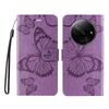 For Xiaomi Redmi A3 4G/Poco C61 4G Wallet Case Floral Butterfly Imprinted Leather Phone Cover Stand
