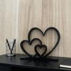 1pc "Heart to Heart" Love-themed Figurine Ornament, Desktop Ornament, Bookshelf Decorative Sculpture, and Home Sculpture Decor