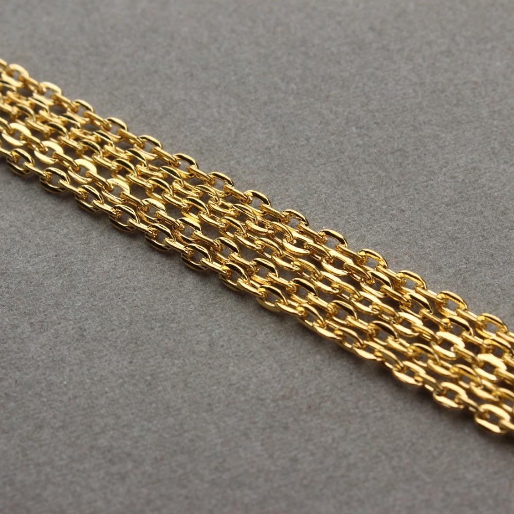 10m/lot Chains Bulk Chains Necklace Chains Link Chains For Jewelry Making DIY Supplies Bulk Jewelry Findings Handmade Supplies