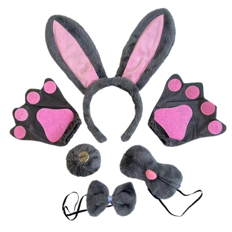 Halloween Easter Bunnies Costumes for Kids Animal Costume Cosplay Accessories