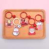 Double-Sided Santa Claus Cartoon Acrylic Keychain - Korean Style Backpack Pendant & Clothing Accessory