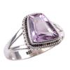 Piatră prețioasă Ametist Roz Natural Argint Sterling Solid 925 Bijuterii Inel S.9 r5G92