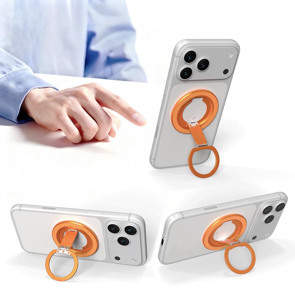 Triple-Rotating Magnetic Phone Ring Holder & Stand