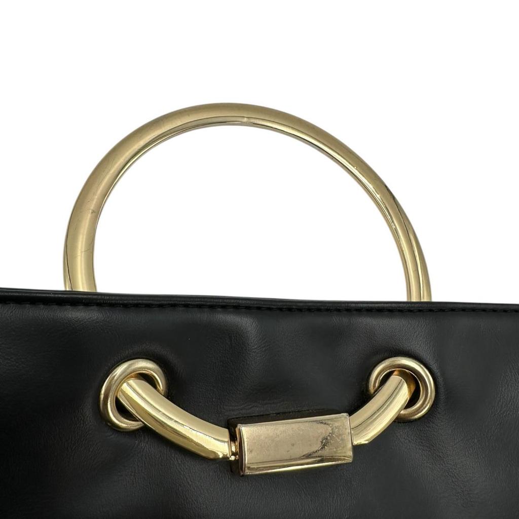 2WAY Shoulder Bag leather black Women Used