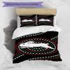 3-teiliges Bettbezug-Set (1 * Bettbezug + 2 * Kissenbezug, ohne Kern), South Sydney Rabbitohs Druck Bettwäsche Set, Schlafzimmer Dekor, Ganzjahres, Geburtstagsgeschenk