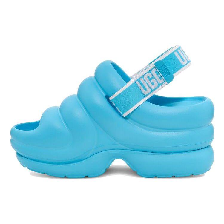 UGG Atmos Pink X Aww Yeah Comfortable Thick Sole Fashion Sandals Summer Sky Blue Women sandals 1136762-SSKY 38