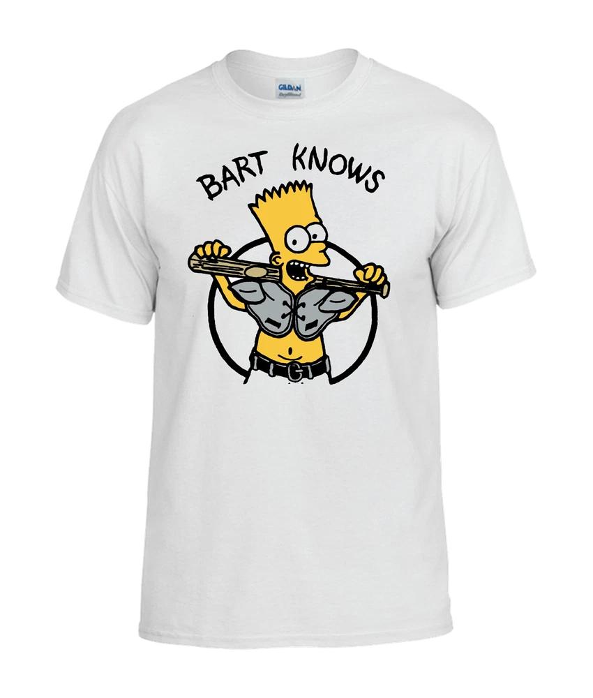 Bart Simpson Bart Know TShirt 90 style reproduced from original Bo Jackson M