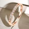 Luxury Women's Stainless Steel Ring: Electroplated Titanium, Non-Fading, Versatile Design