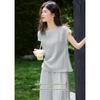 XWI Women's Tencel 2-Piece Set: Cooling T-Shirt & Straight Pants