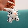 10Cm Vida Real Bonito Tigre Leopardo Pelúcia Pingente Brinquedos Boneca Animal Chaveiros