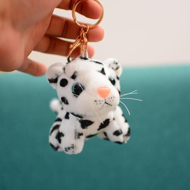 10Cm Real Life Cute Tiger Leopard Plush Pendant Toys Animal Doll Key Chains