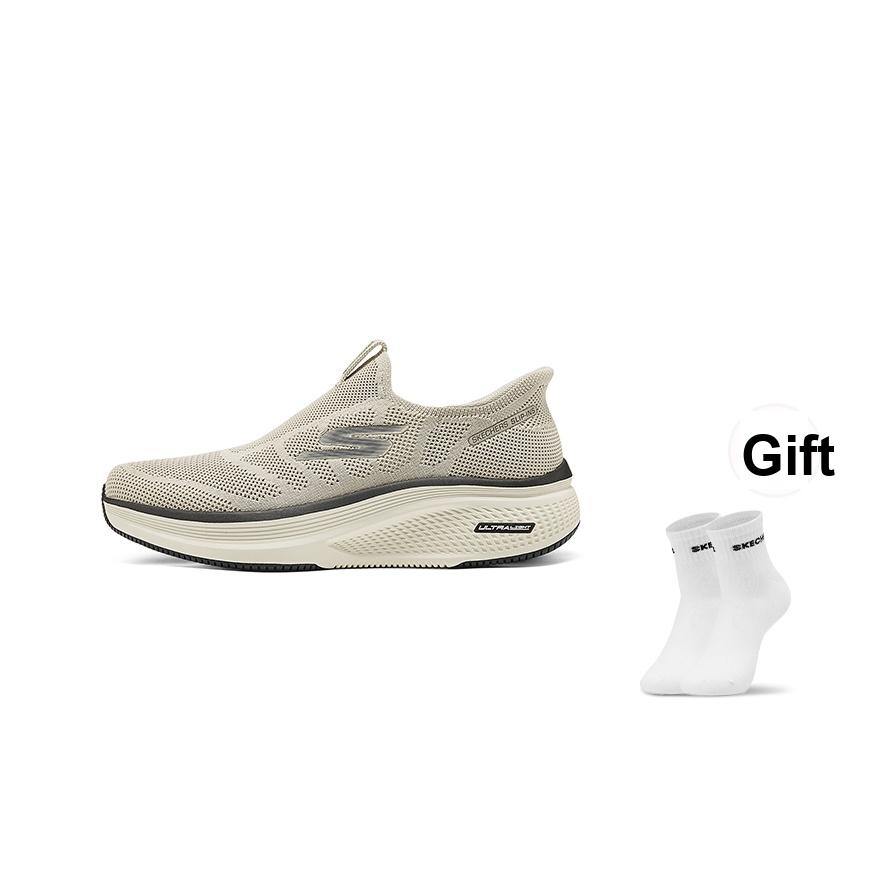 Skechers Go Run Lite GOM Comfortabel Veelzijdig Mesh Slipbestendig Duurzaam Ademend Lage Top Hardloopschoenen Heren sneaker Grijs Bruin 220857-TPE