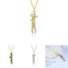 Romantic Couple Embrace Necklace Geometric Design 925 Silver Pendant Necklace