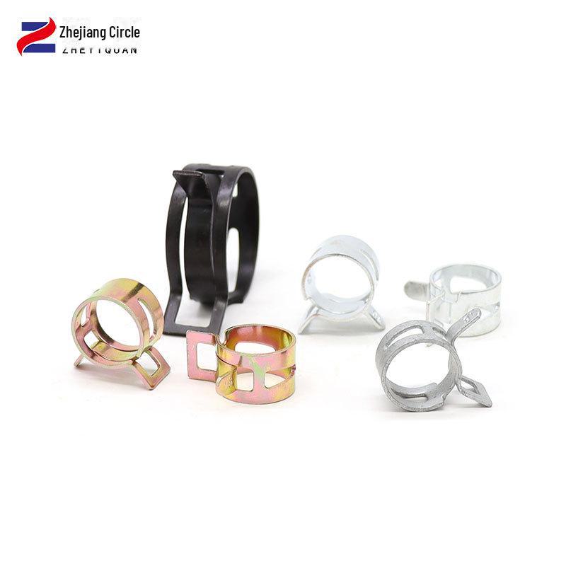 Yihuan Manganese Steel Elastic Spring Clamp for Automotive Oil Pipes
