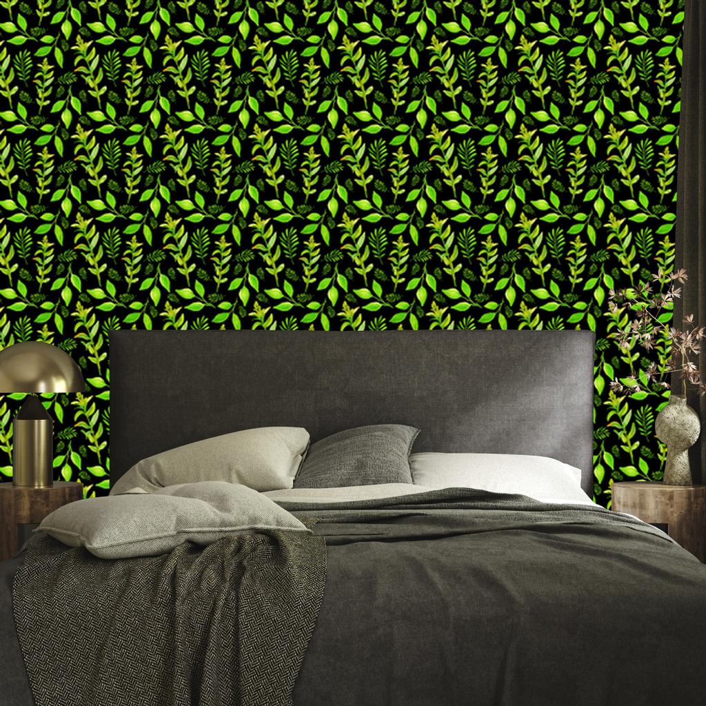 Forest Leaves Wallpaper with Plants for Living Room and Bedroom 50x1000